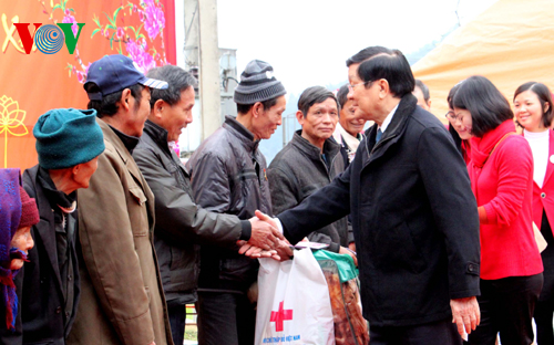 Visita presidente vietnamita provincia norteña de Lao Cai